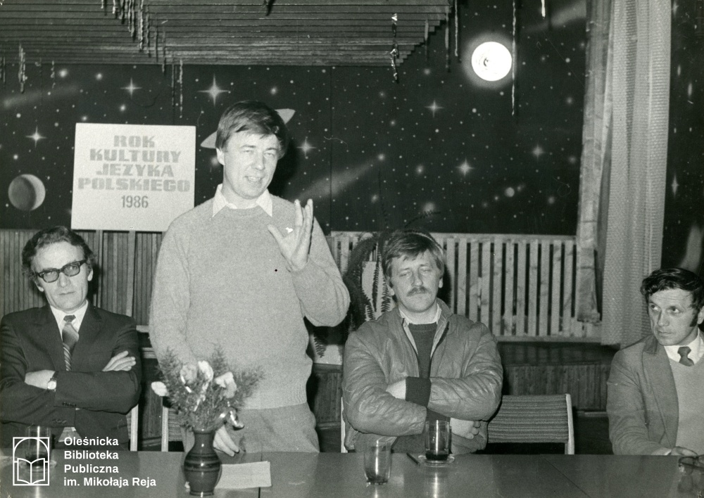 Spotkanie polonistów Uniwersytetu Wrocławskiego z oleśniczanami. Rok 1986./Edward Niczypor